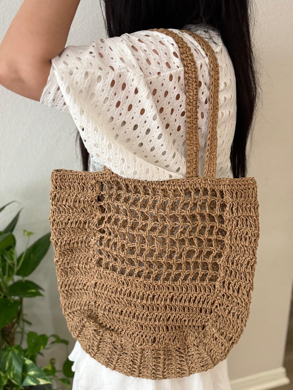 DORSA handmade crochet shoulder bag – bohemian style women's bag – DEKORANI

