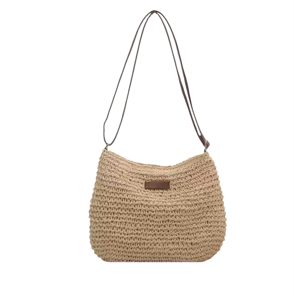 LILA handmade straw tote bag with adjustable strap – DEKORANI
