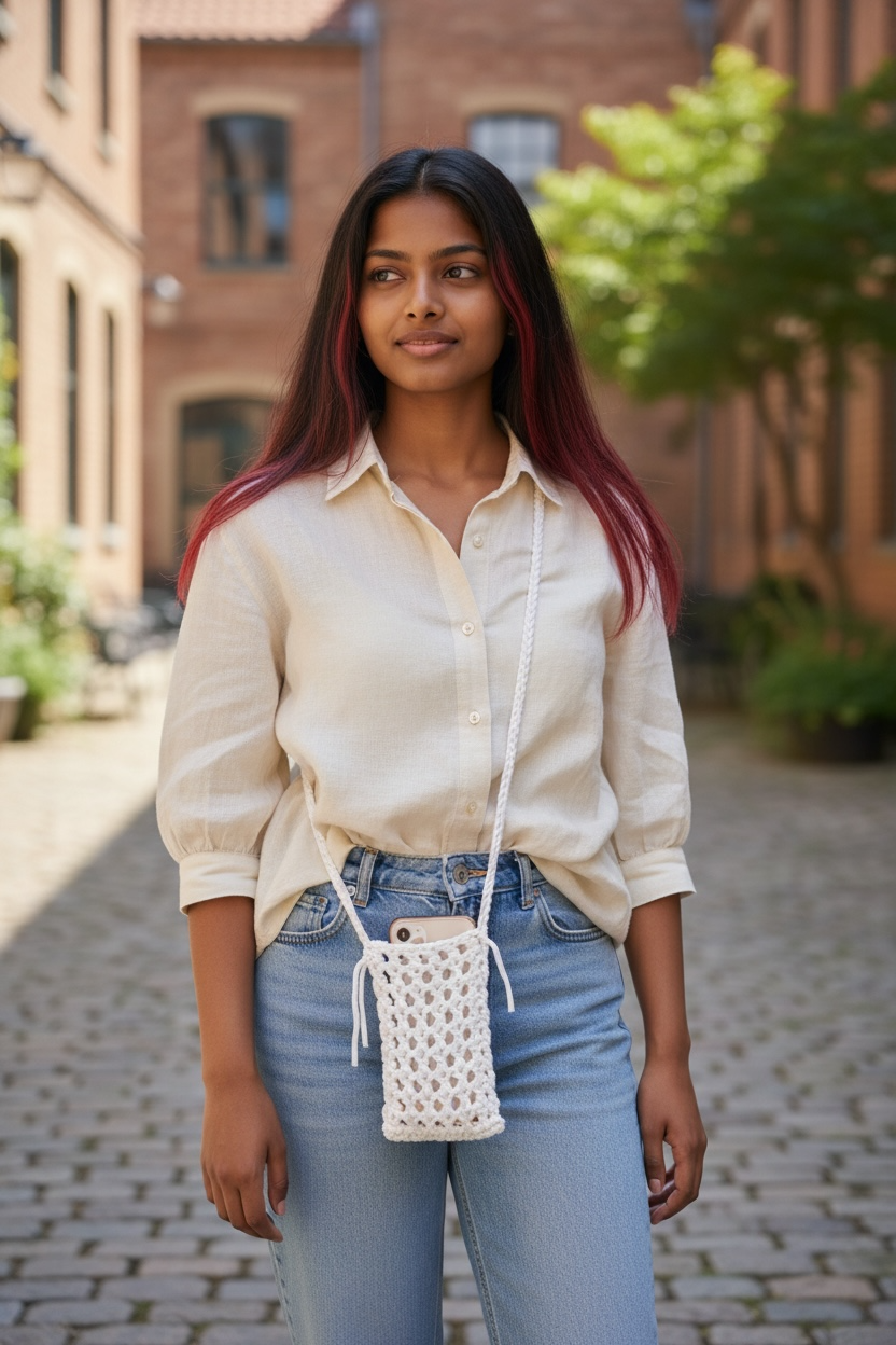 MINI PHONE BAG – White